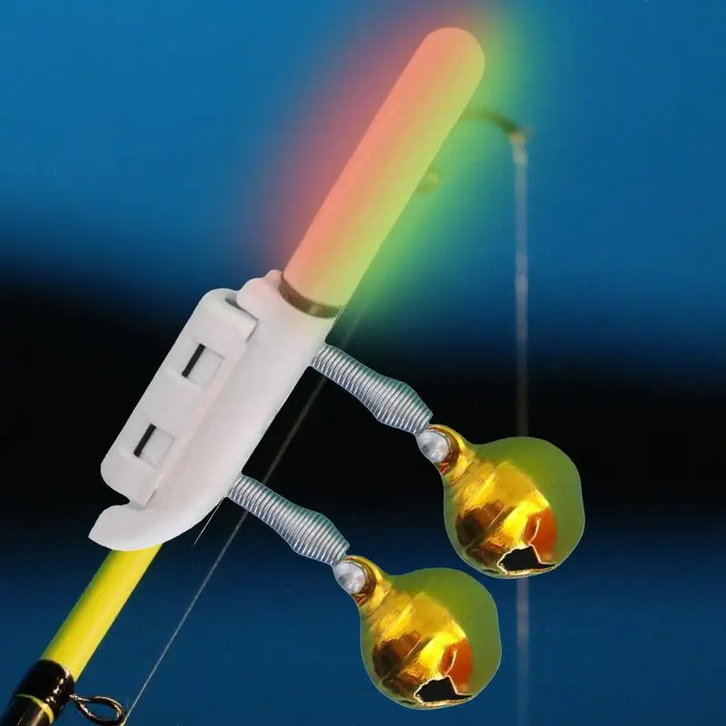 Fishing rod light Clip Fishing Light Stick Rod Bell USB Charge Luminous Tackle Night Bright Lamp Fish Bell Alarm Indicator Ring