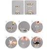 Glass Empty Hourglass Bottle Silver Container Three Pillars Sandglass Metal Timekeeper European Home Decoration Sand Clock Timer 4