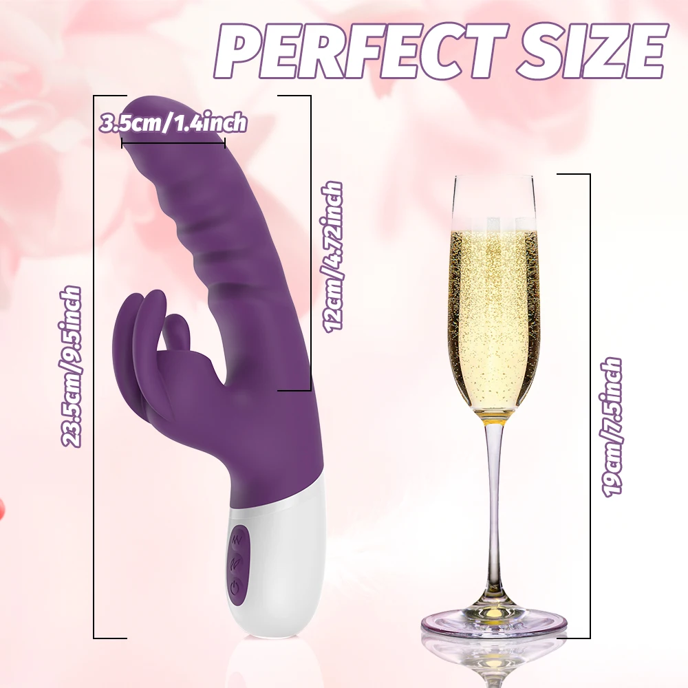 Rabbit Vibrator For G-spot And Clitoral Stimulation For Women_voghion.com