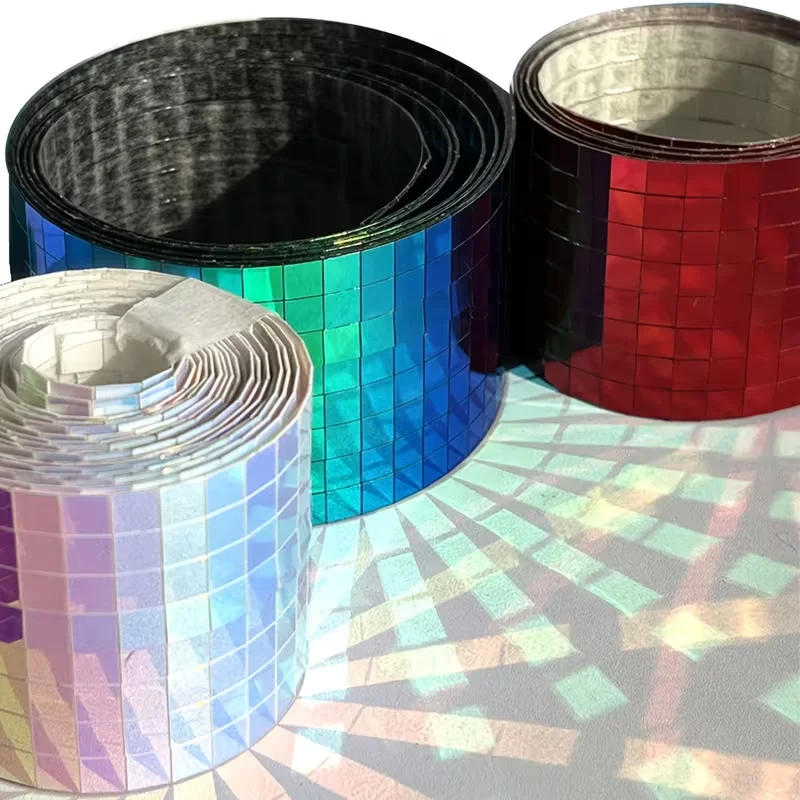 1600-Piece Vibrant Self-Adhesive Mosaic Tiles for Disco-Themed Decor and Crafting
