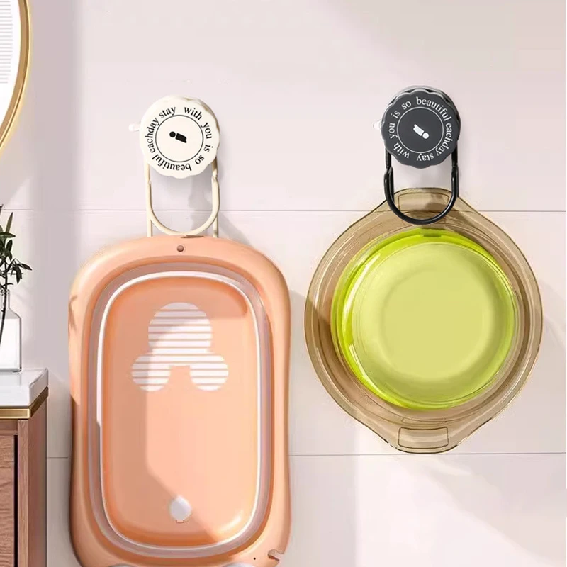 Suction Cup Hook Bathroom Wall Mounted Storage Rack Bathtub Basin Hook Hanger Home Kitchen Bathroom Wall Hooks