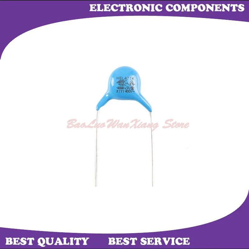 

10 шт./партия Φ Y1-AC400V-B-471M P=10 470pF±20% 400V DIP2 новые и оригинальные Фотообои