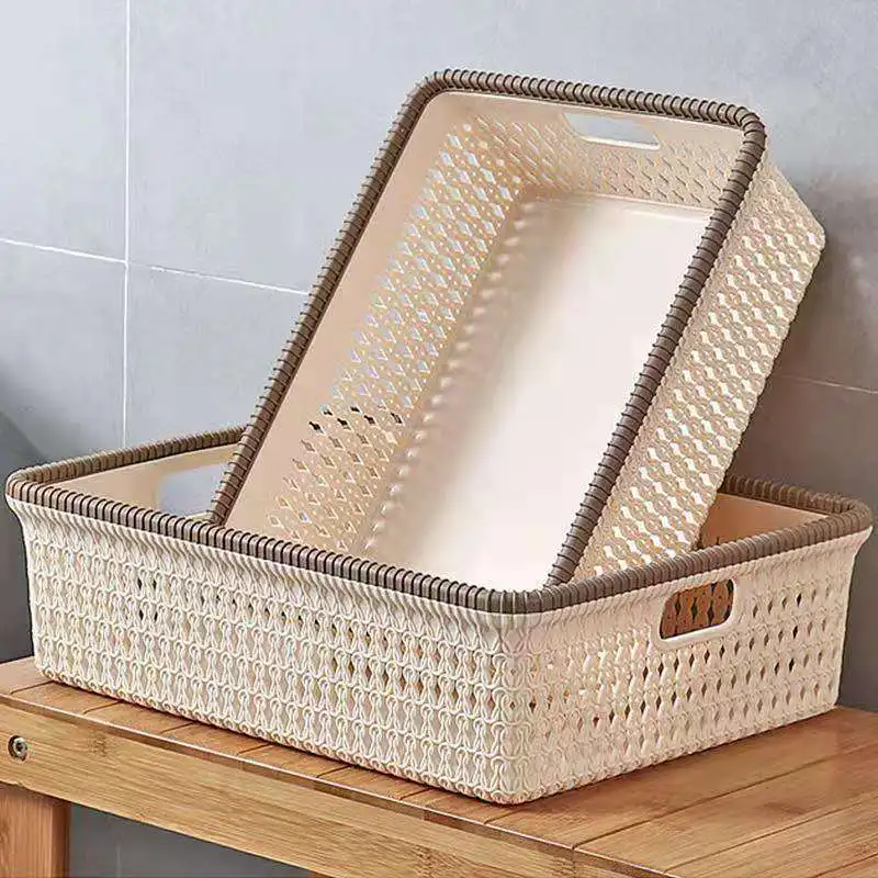 Imitation-Rattan-Weaving-For-Storing-Snacks-Toys-Plastic-Storage ...