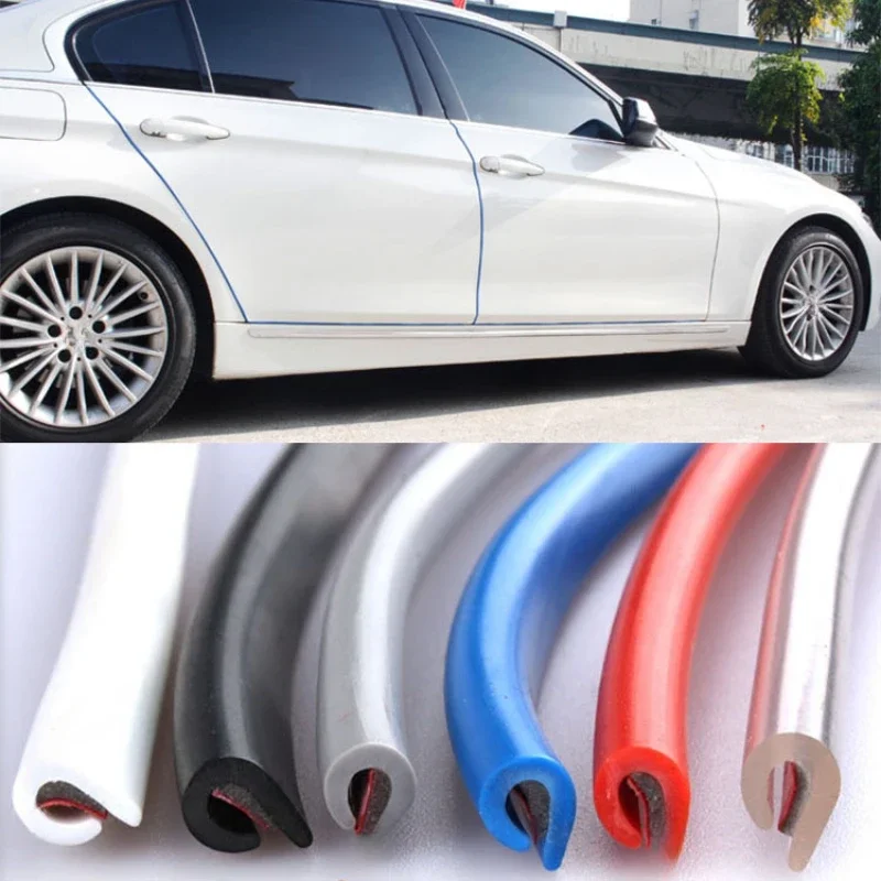 Universal 5M Car Door Edge Protector Strip - High-Quality Anti-Collision Rubber