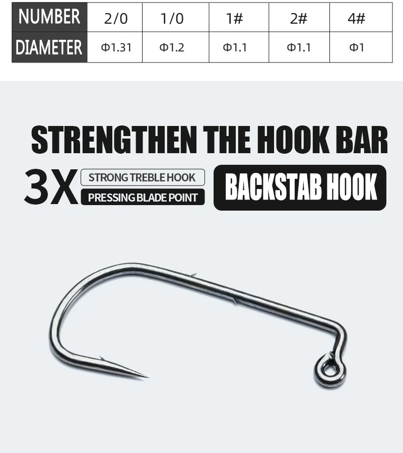 50 Stück 90-Grad-Jig-Fliegenhaken Größe 4 # 2 # 1 # 1/0 # 2/0 # Binden Sie starke Draht Salzwasser Süßwasser Angelhaken Aberdeen Jig Fishing – Detail 2