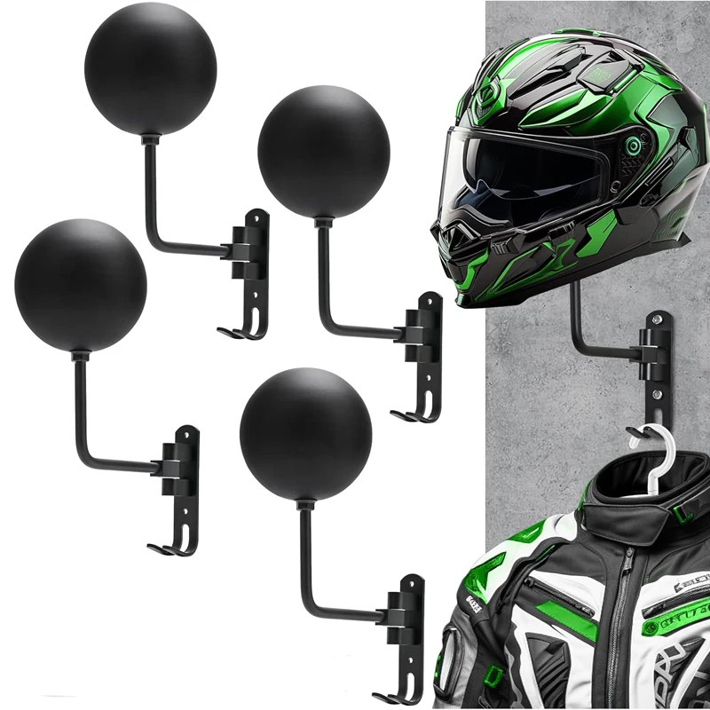 180&deg; Motorcycle Helmet Rack Rotation Metal Helmet Holder Wall Mount Holder Display Rack Bicycle Display Hanger motorcycle helmet holder