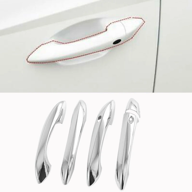 

Наружная ручка двери автомобиля декоративная крышка, крышка дверной ручки, внешняя отделочная панель дверной ручки для Hyundai Tucson 2021-2022