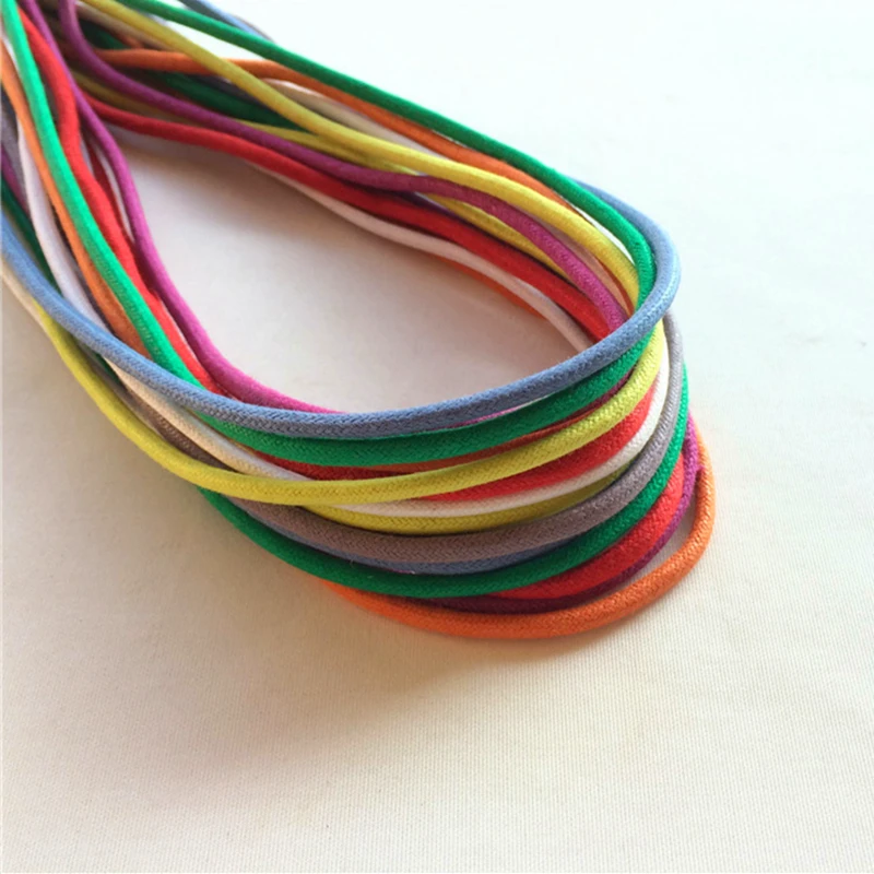 Weiou 30 Pairs Bulk Order 100% Cotto Waxed Ropes Solid Colored Casual Dress Matin Shoe Lace With Golden Metal Aglet Dropshipping