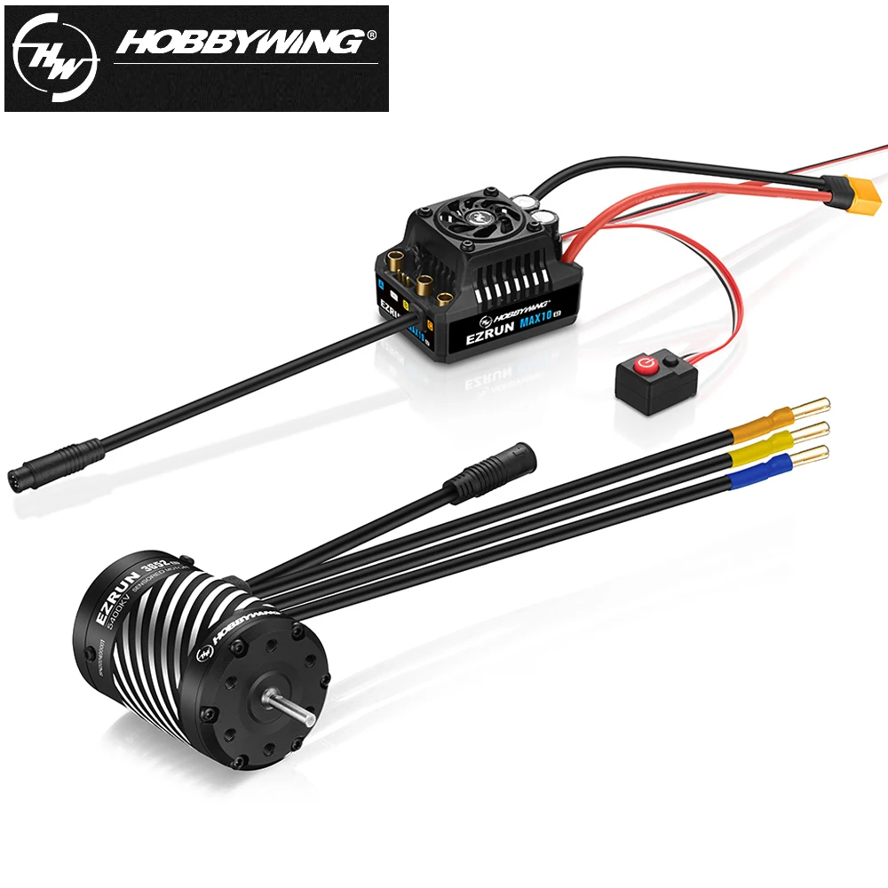 RC Speed Controller Hobbywing EzRun MAX10 G2 80A/140A Waterproof Brushless ESC Drive Motor 3652/3665 SD G3 4-Pole Sensored Brushless For 1:10 Truck Car