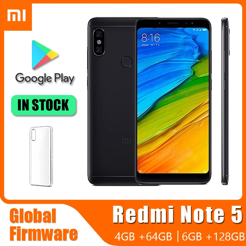 giffgaff refurbished phones Smartphone Xiaomi Redmi Note 5 Cell Phone with Phone Case ,13.0MP Dual Camer Note5 Dual SIM Solt -  (Random color) refurbished samsung