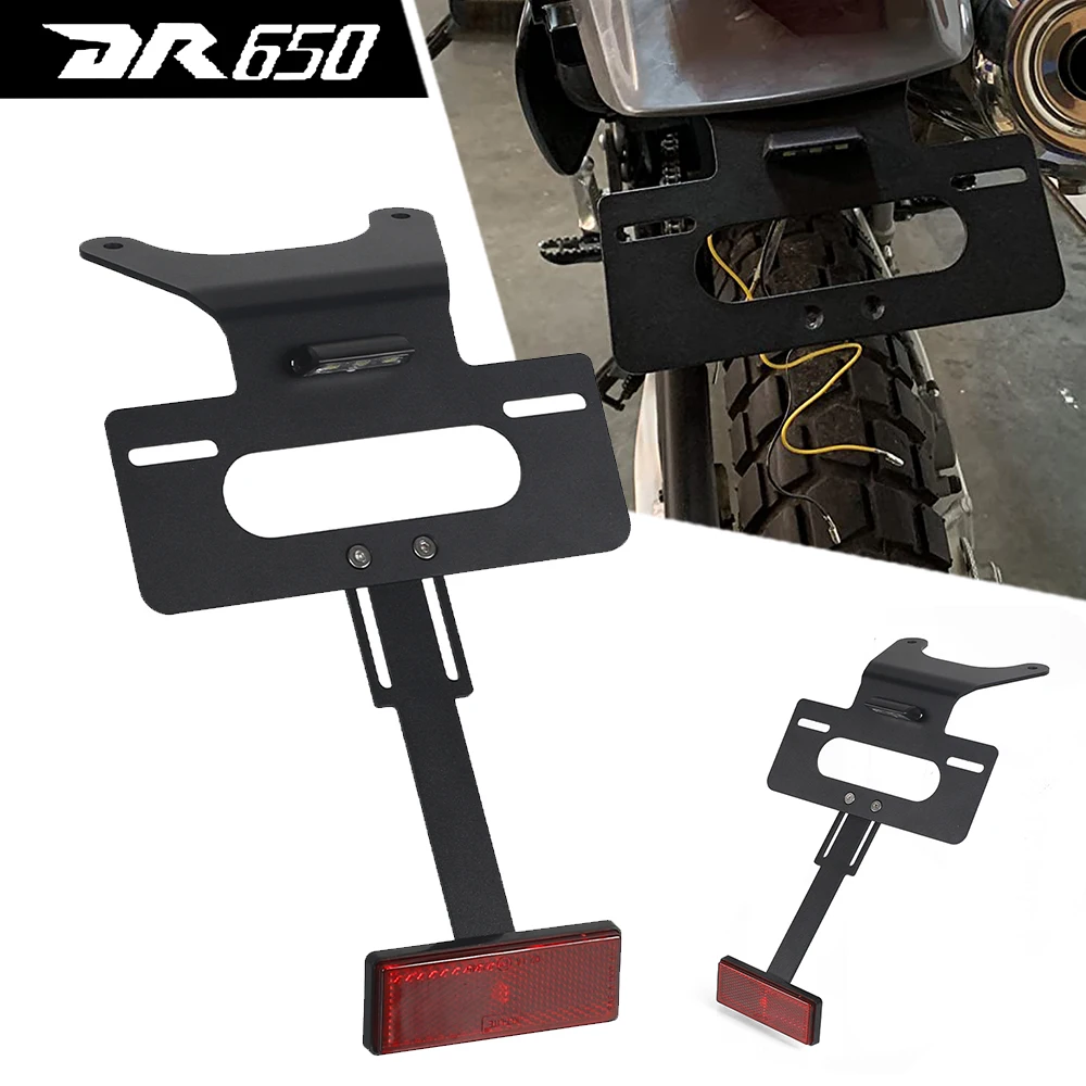 

For Suzuki DR650 DR650S DR650SE DR 650 S SE 1996-2018 2019 2020 2021 2022 2023 Motorcycle License Plate Bracket Holder With lamp