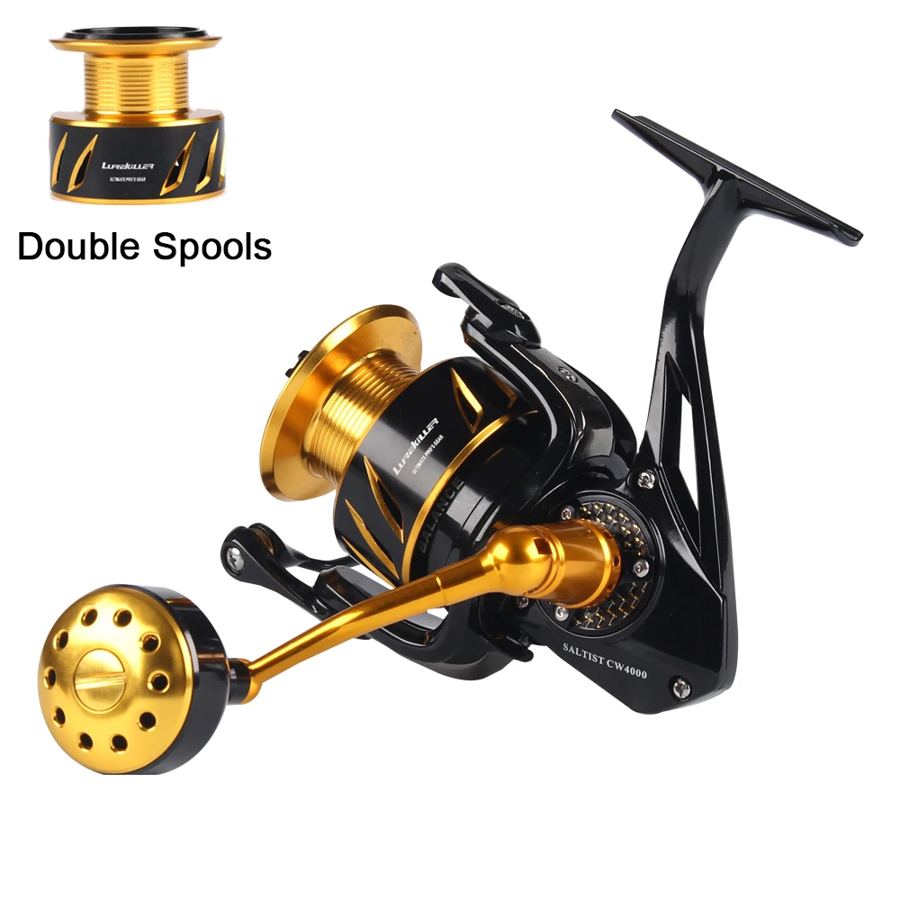 

lurekiller Double spools fishing trolling reel oem metal spinning reel