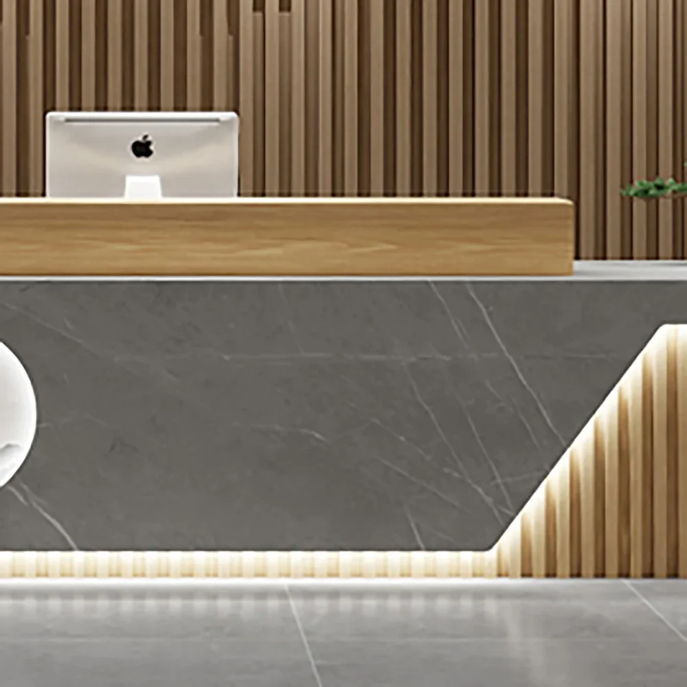Fashion Modern Bar Counter Cabinet Modern Glamour Aesthetic Simple Reception Desks Luxury Unique Mostrador Commercial Furniture