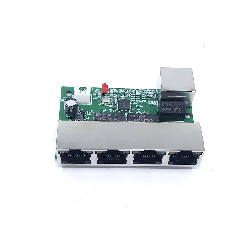 고속 스위치 미니 이더넷 TAP 스위치, 네트워크 스위치 허브 PCB 모듈 보드, 시스템 통합 모듈용, 5 포트, 10 mbps, 100mbps
