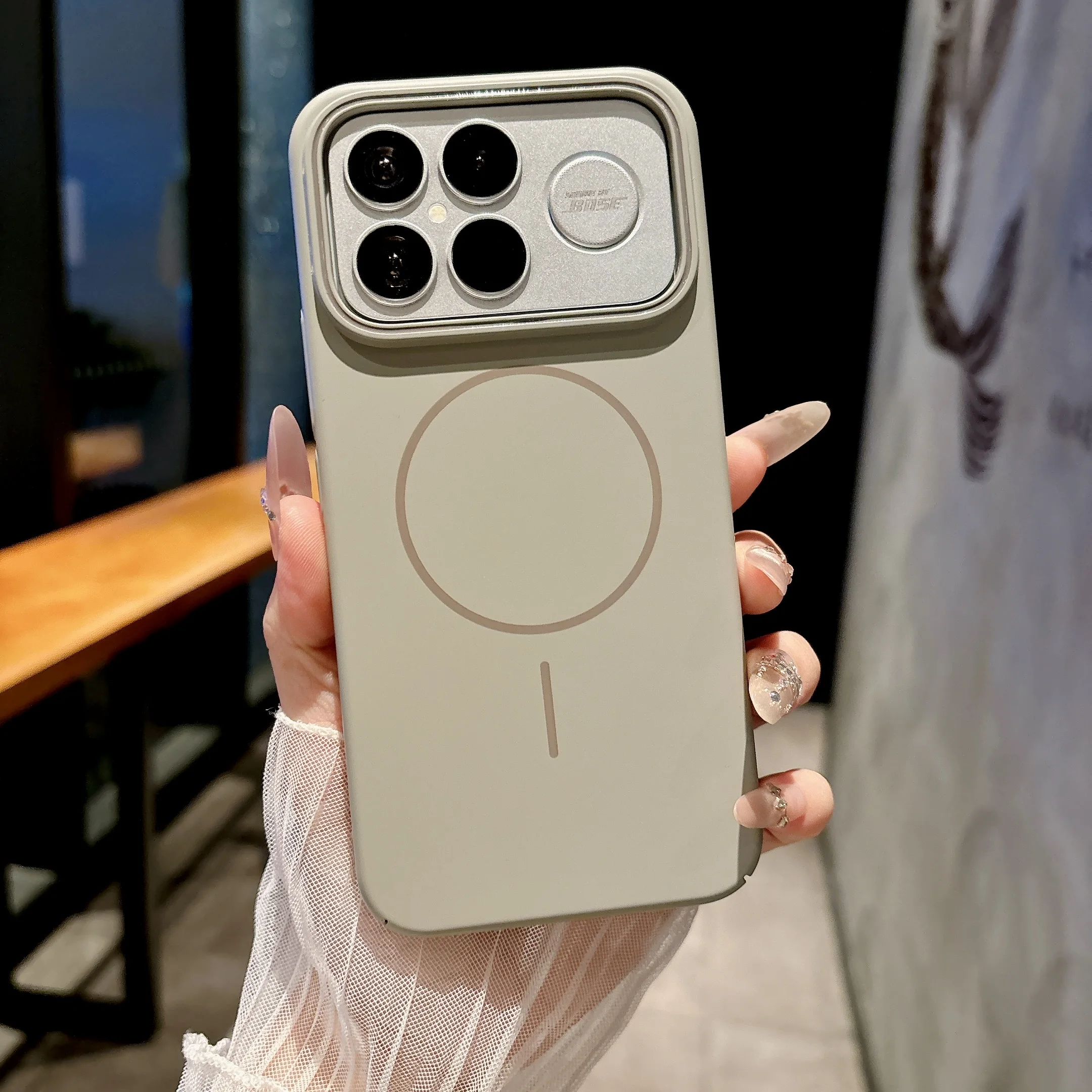 Matte Magnetic Wireless Charging Candy Color Frosted Protective Back Cover