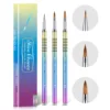 3pcs Kolinsky Acrylic Nail Brush Good Quality Nail Art Mink Brush Wood Handle Gel Builder Manicure Brush Drawing Tools 1