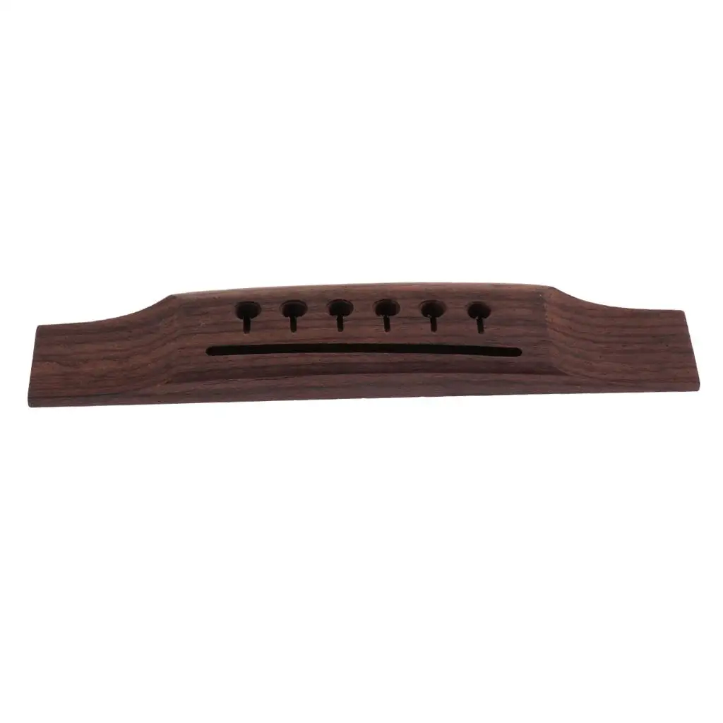 Wood Acoustic Guitar Bridge 6 String Saddle Rosewood Accessory for Classic Folk Guitar Construction Tools