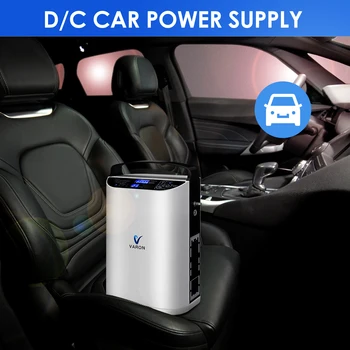 휴대용 0 산소 바 원심분리기, 가정 및 여행용, 리터/분 수트, 75W 배터리 전원, AC/DC 110-240V
