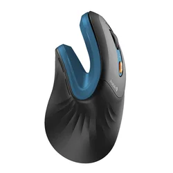 Ergonomic Wireless Vertical Mouse with Adjustable DPI and Multi - Device Connectivity (Blue)
