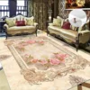 Flower 3D Luxury Carpet Living Room Large Area Rug Europe and America Home Decor Bedroom Rug Customizable Non-slip Floor Mat 4