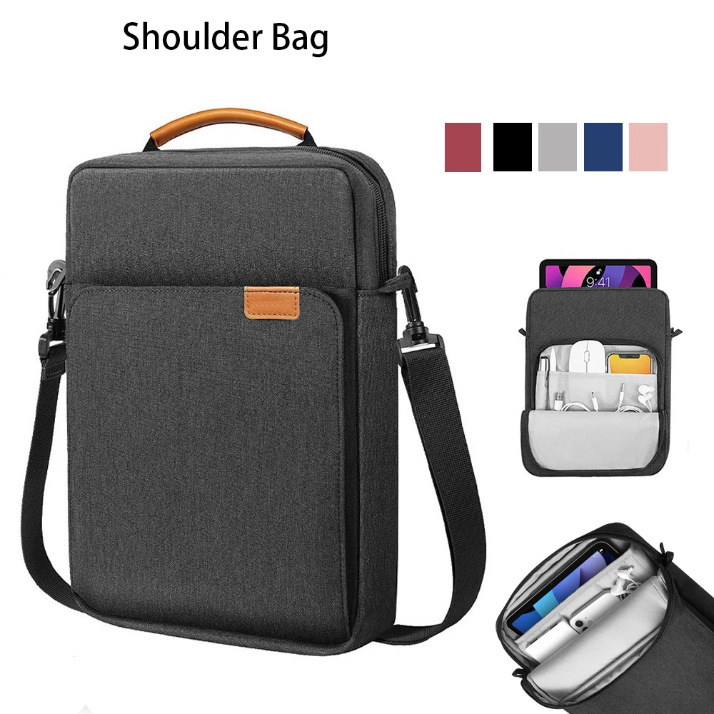 Bolsa de Ombro para Homens e Mulheres Macbook Air m1 Case Ipad Air Pro 12.9 11 10th Gen s9 Plus m2 13 2023 Novo