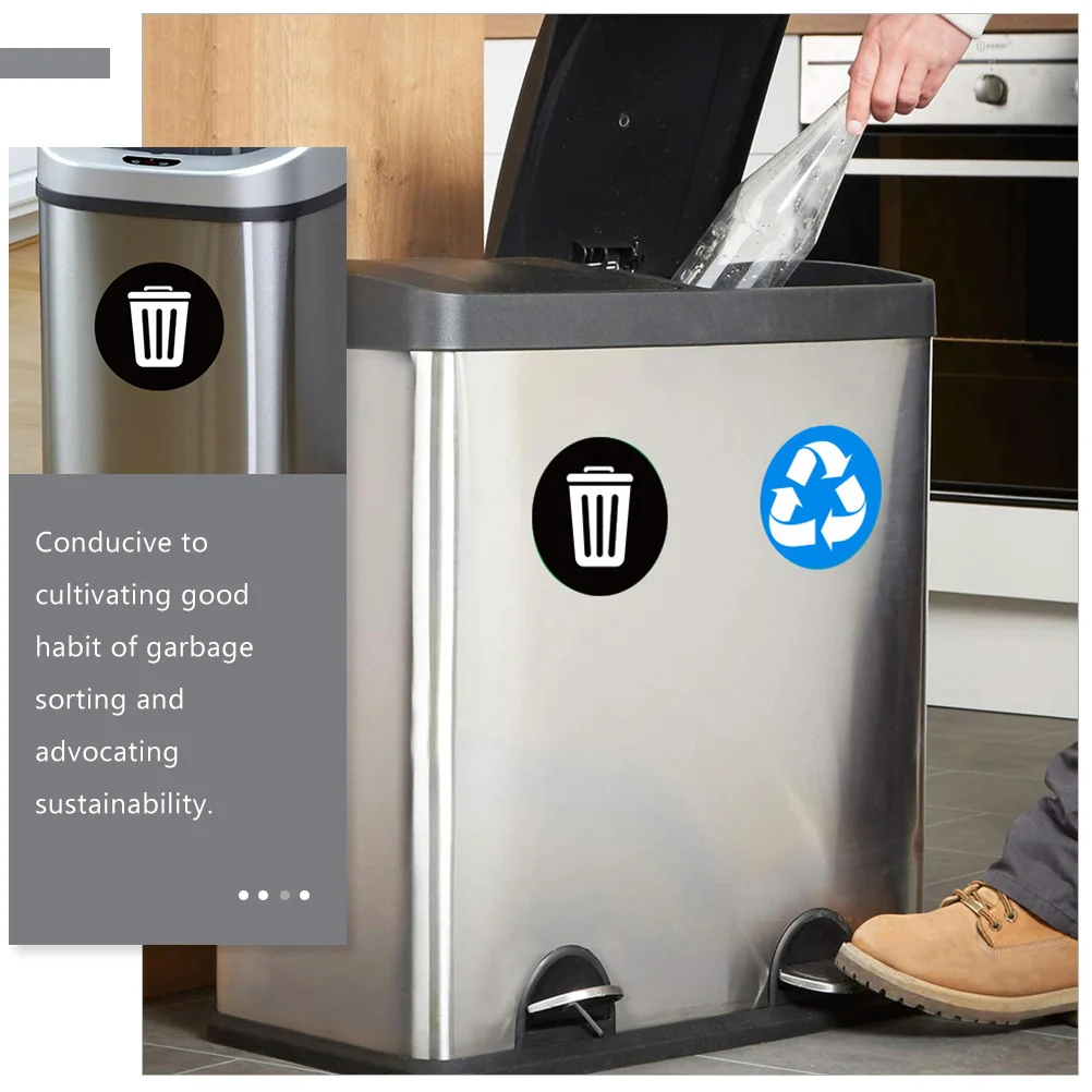 Рисунок 3 - Перерабатываемые наклейки для мусорных баков