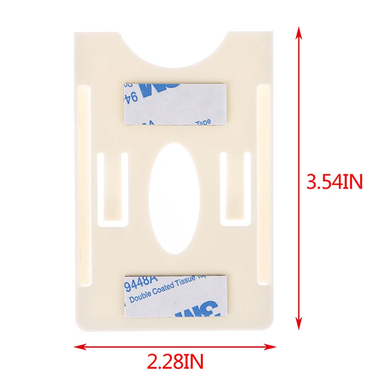 Auto Organisatie Card Sleeve Voor Voorruit Tag Duurzaam Id Ic Kaarthouder Sucker Kaarthouder Transparant Beige Abs Plastic