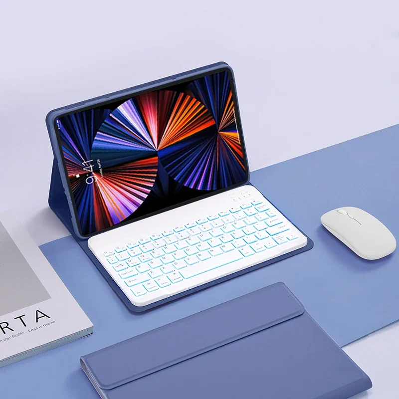 バックライト付きLenovoXiaoxin Pad Proキーボード,ケース付き