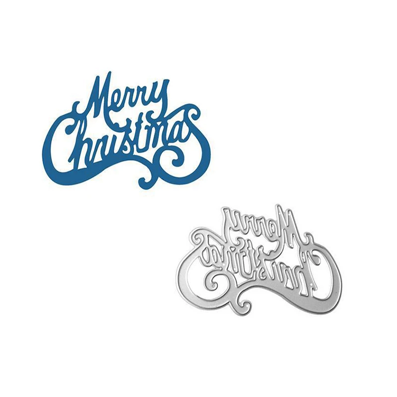 

Merry Christmas Alphabet Metal Cutting Dies for DIY Scrapbooking and Card Making Decor Embossing Craft Die Cut