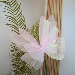 Large 50cm 3D Decorative Hanging Butterfly for Outdoor and Festival Displays (Princess pink)
