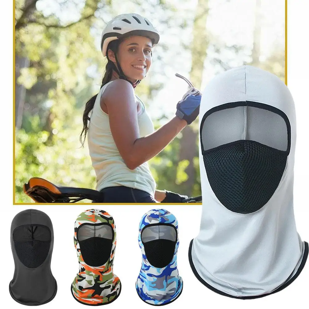 Bicykl motocykl maska outdoorové sportovní hlava obal led a prach slunce maska maska hedvábí prodyšné vítr ochrana outdoorové protec Q7G4