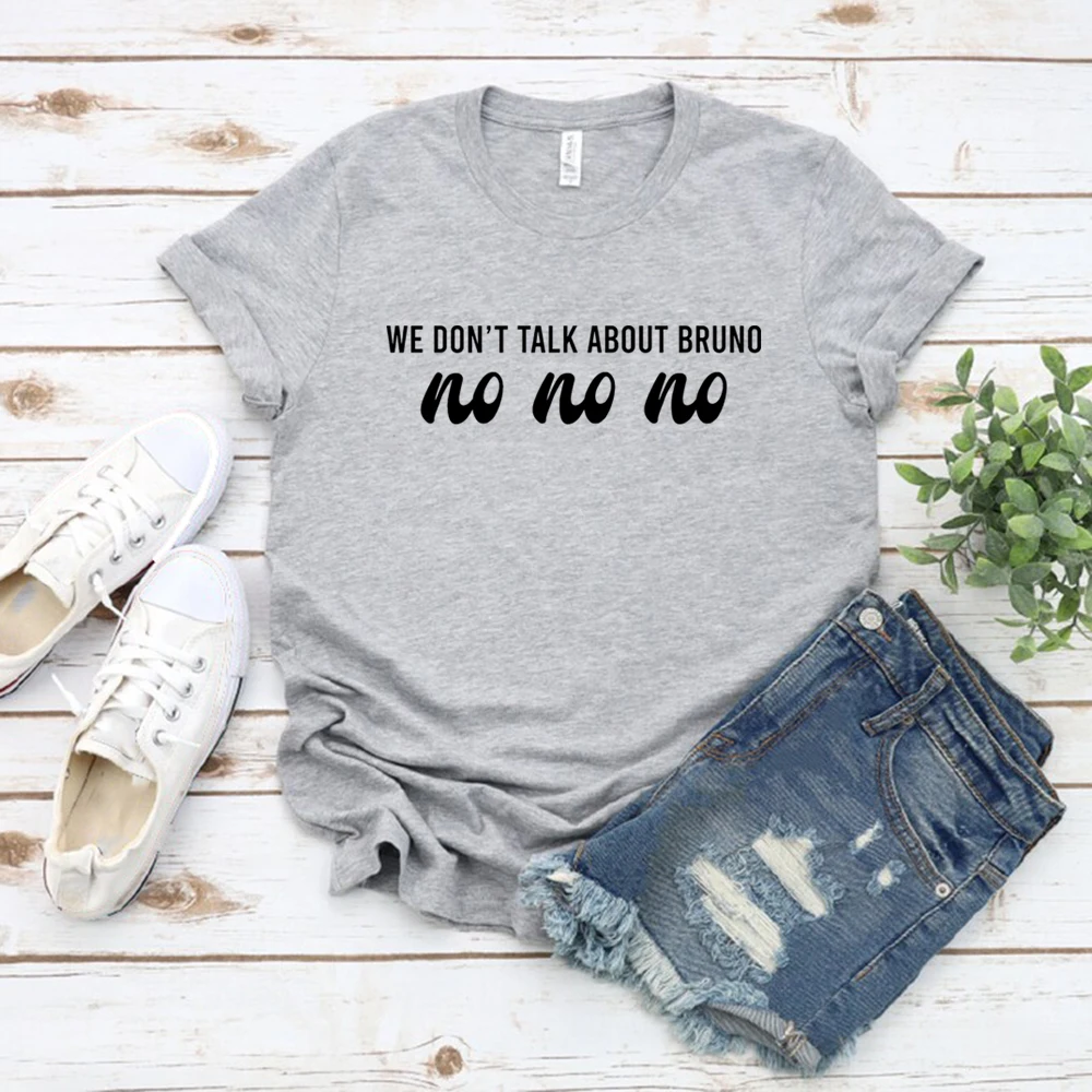 We Don Not Talk Of Bruno T-Shirt Divertente Bruno Encanto T-Shirt Mirabel Madrigal Shirt Unisex Graphic T Shirt Manica Corta Tees