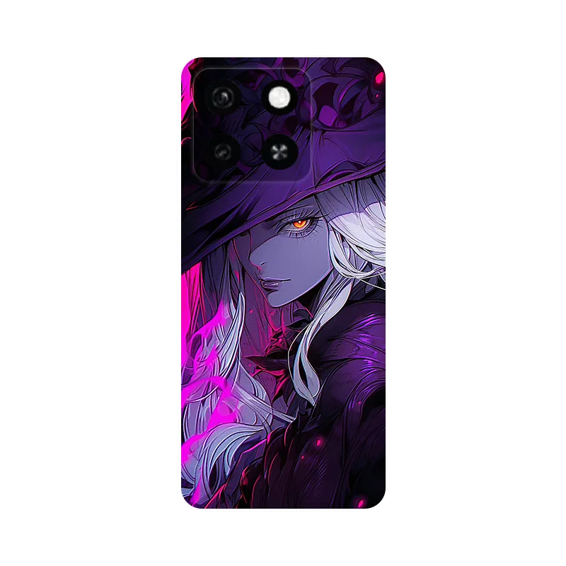 Floral Wolf Soft Silicone Shockproof Phone Cover