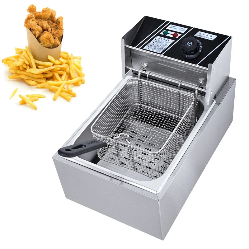 220v 2500w Commercial Electric Deep Fryer French Fries Frying Machine
