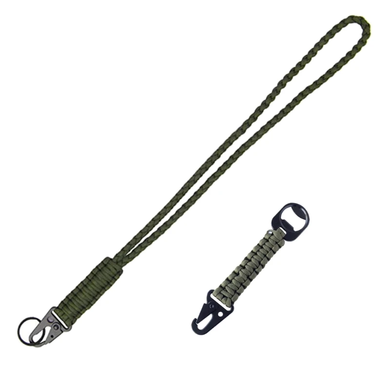 2 Pcs Paracord 키 체인 헤비 듀티 로프 Paracord 매는 밧줄 키 체인 캠핑 도구