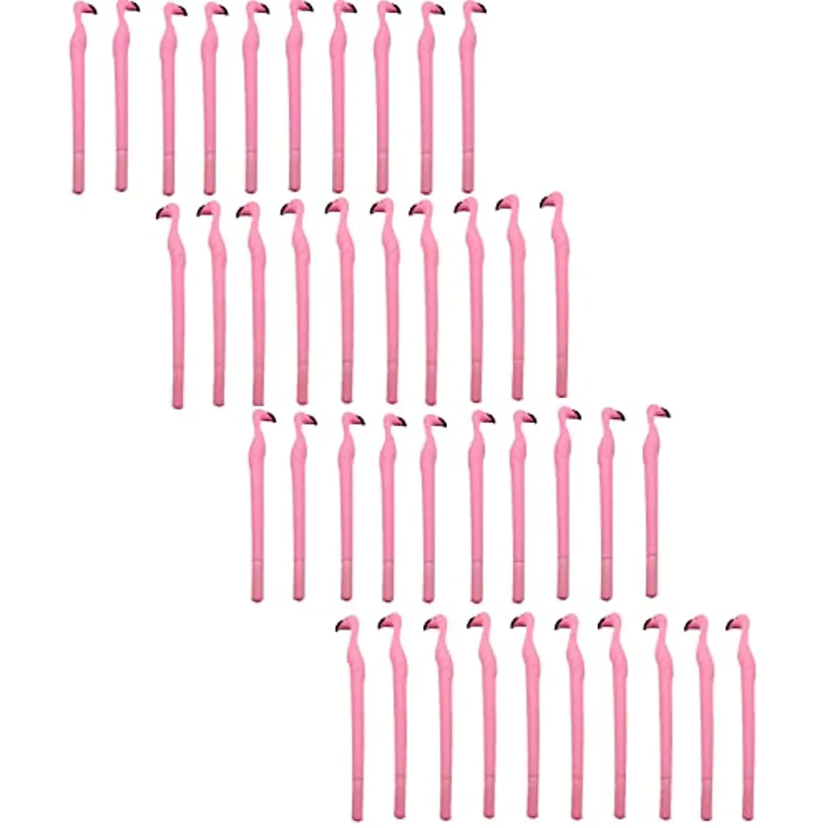 24 Pcs Cute Pink Flamingo Gel Pens Gift for Child Great Party Supplies and School Supplies, Black Ink(0.5mm)