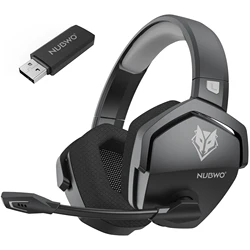 NUBWO G06 Dual Wireless Gaming Headset with Microphone and Bluetooth Connectivity (BlackGray)