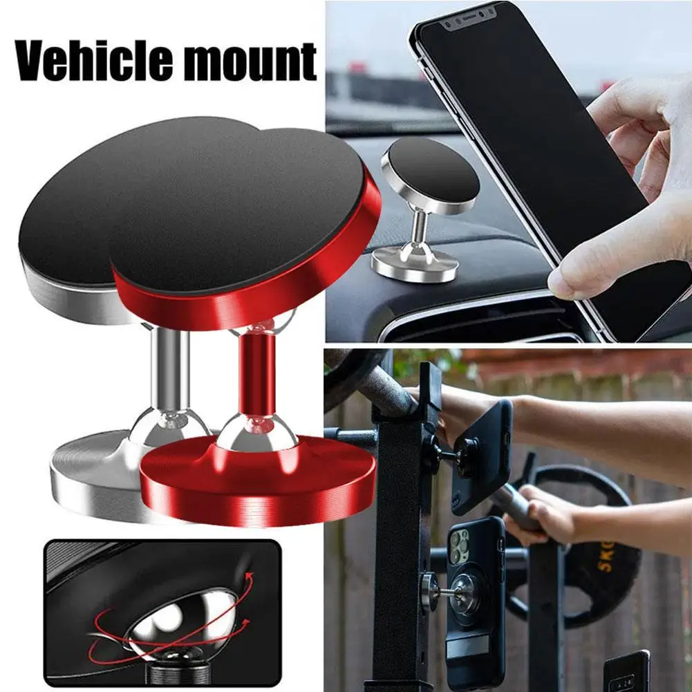 

Double Sided Magnetic Suction Gym Mobile Phone Holder Metal Navigation Magnetic Suction Holder Mobile Navigation Car Holder