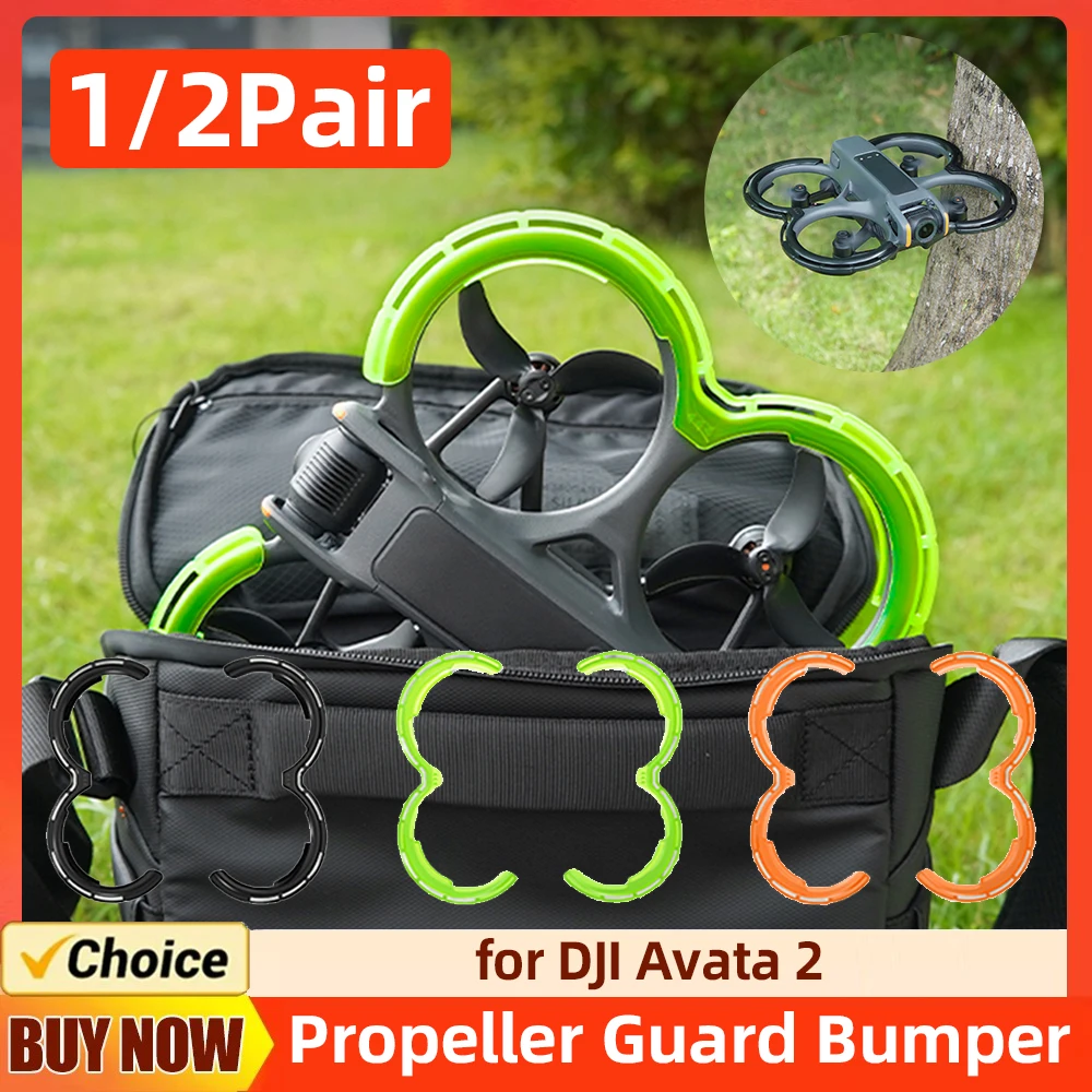Drone Accessories Propeller Protector Propeller Guard Bumper Anti-Collision Protectors Lightweight Protective Bumper Ring Propeller Protection Guard for DJI Avata 2