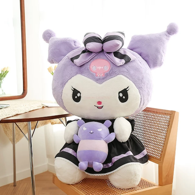 Cute Kuromi Purple Series Plush Pillow Decorate Kawaii Anime Stuffed Cozy  Soft Sofa Cushion Fine Birthday Gift For Girl - AliExpress