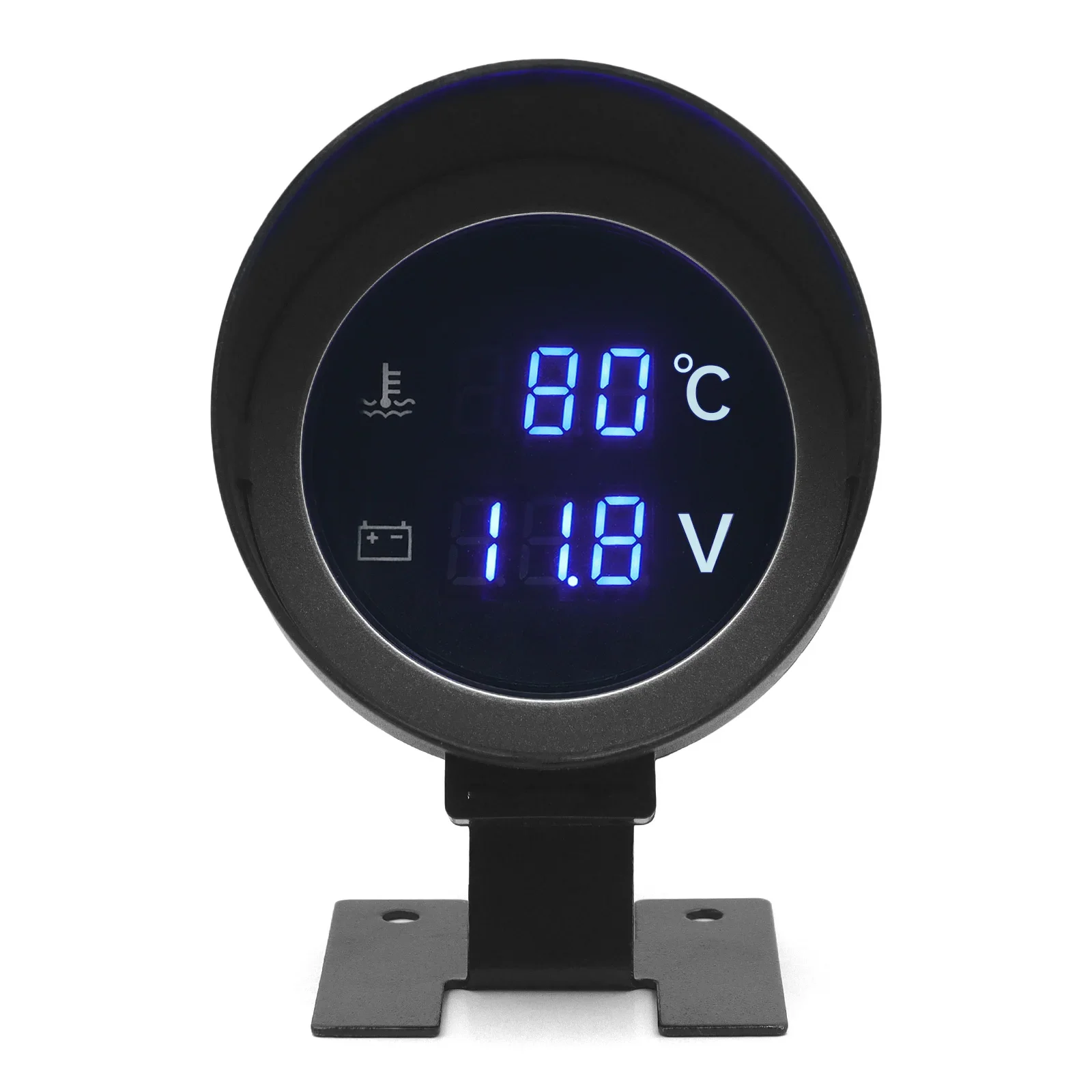 Auto LCD Wassertemperatur- & Voltmeter-Anzeige 2-in-1 Runde LED Digitale Wassertemperaturanzeige + Temperatursensor 10mm 12V 24V – Detail 8