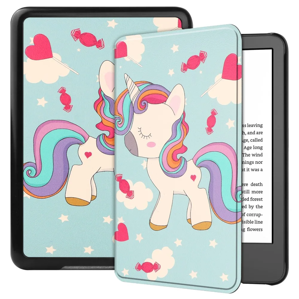 Magnetic PU Leather Smart Case for Kindle 6-Inch 2024 Edition