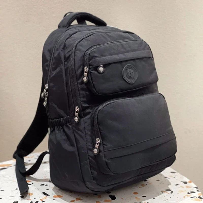 Fashion High-capacity Women's and Men's Backpack Lightweight Laptop Bag Schoolbag Travel Pluggable Suitcase Pole School Backpack