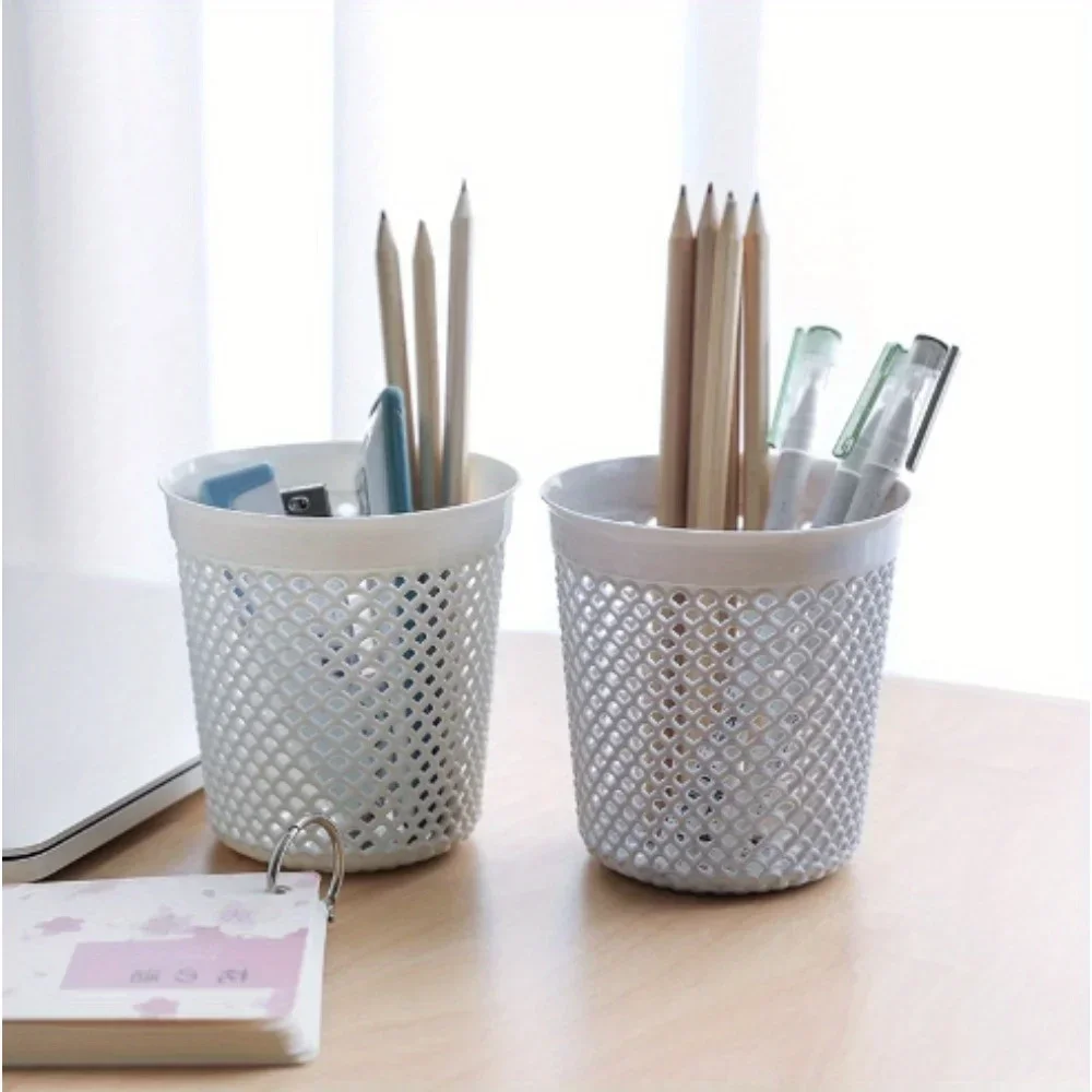 1PC Pen Pencil Holder Desk Storage Box Makeup Brush Holder Makeup Organizer Stationery Stand Brushes Case School Office Supplies