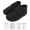 Diabetic Slippers Diabetic Thumb Eversion Deformation Postoperative Care Adjustable Fat Feet Flat Shoes Memory Foam Soles Black 2