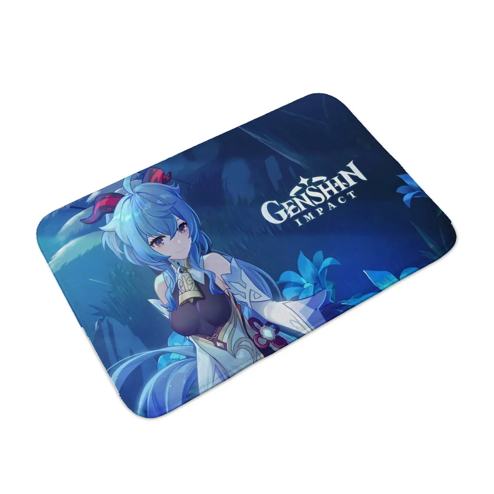 Floor Bath Mat for Hallway on the Floor Genshin Impact Outdoor House Entrance Mat Cute Rug Bedroom Carpet Home Accsessories Foot 4