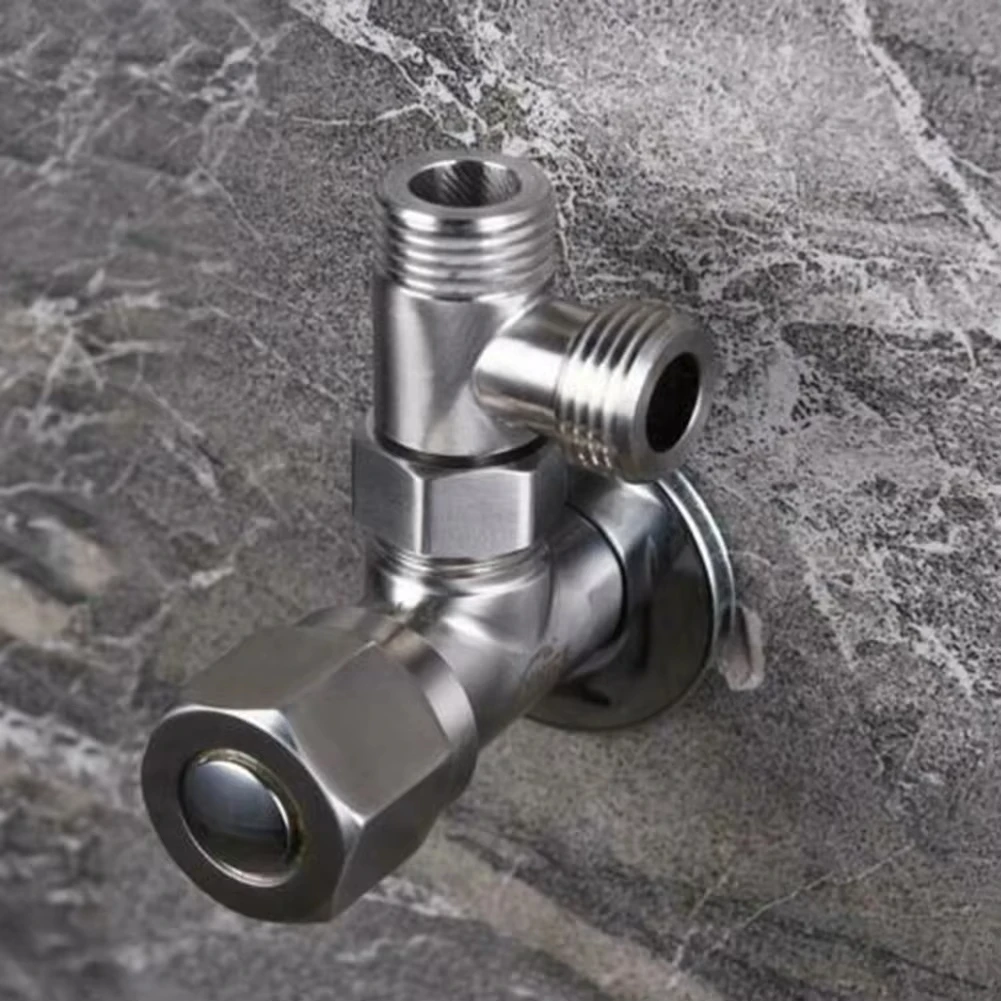 Toilet Dispenser Valve Copper t Adapter G1/2" T-Valve 4 Point Copper 3 Way Water Pipe for Bath Bidet Sprayer Shower Fitting