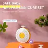 Electric Baby Nail Trimmer Safe Rechargeable File Manicure Set With 6 Grinders Head For Toes Fingernails Baby Daily Essentials 6