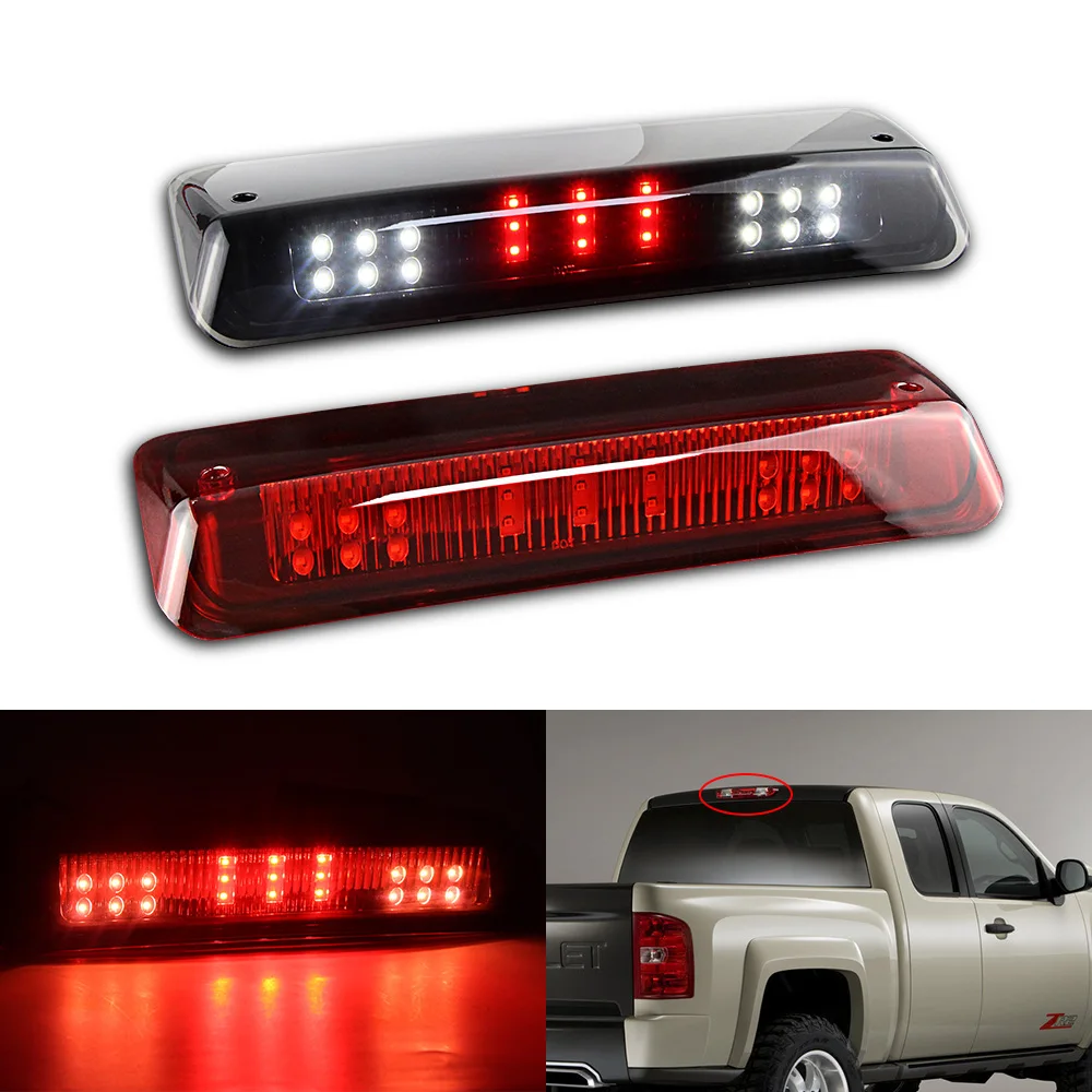 

Для Ford F150 04-08 высокий кронштейн двухрядный светодиодный 3-й тормоз/грузосветильник свет черный корпус дымовой линзы для Ford Explorer для Lincoln Mark LT