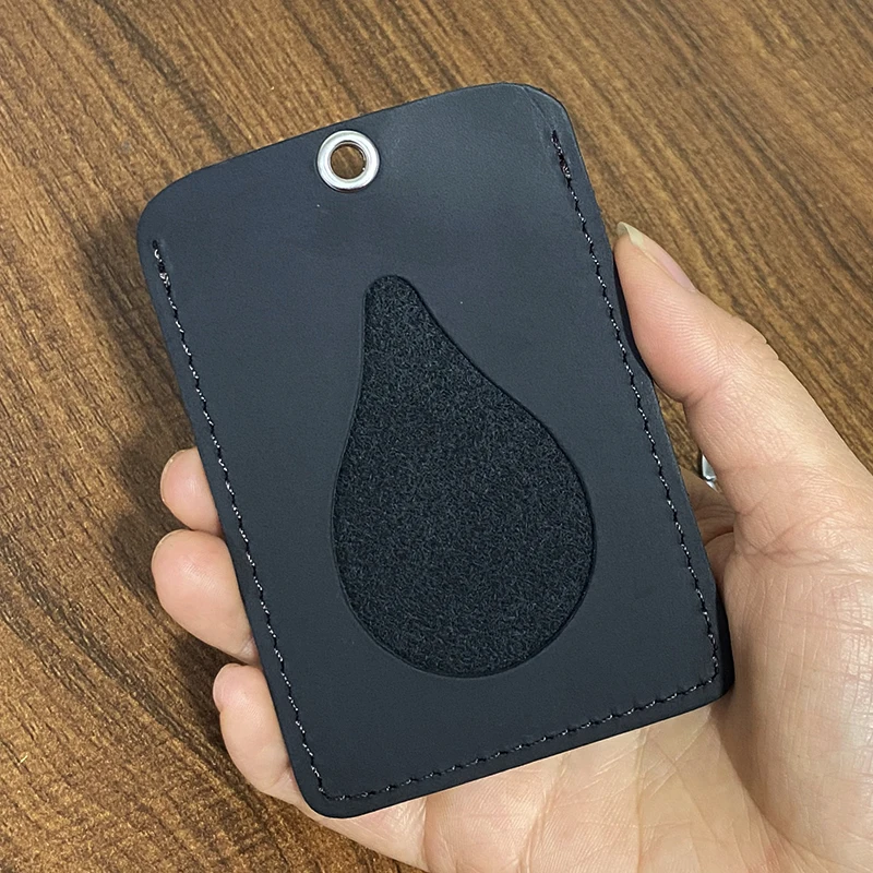 Genuine leather card holder for men to protect credit cards